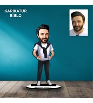 KİŞİYE ÖZEL ERKEK  TASARIMLI KARİKATÜR BİBLO B39