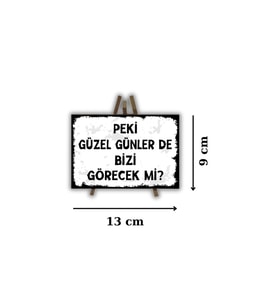 Ahşap Retro Masa Üstü Mdf Akıllı Tablo , Komik Sözler , Duvar Yazıları , Edebiyat - Akıllı192