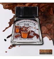 Winsor & Newton Drawing Ink Çizim Mürekkebi 469 Peat Brown 