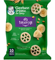 Organic Diş Tekerciği Tahıl Bazlı ve Muzlu Bebek ve Küçük Çocuk Ek Gıdası 28g