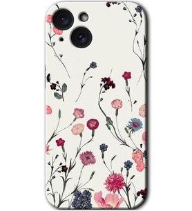 İphone 15 Plus Kılıf HD Desen Baskılı Kılıf - Mat Çiçek