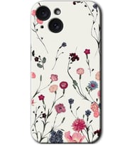 İphone 15 Plus Kılıf HD Desen Baskılı Kılıf - Mat Çiçek