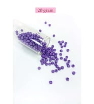 Dökme Cam Kum Boncuk Büyük Boy (6/0) 4 mm - 20 Gram - Mor - BNC080