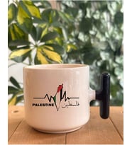 Tanem Filisin, Kudüs, Gazze Temalı Hediyelik Özel T Kupa Bardak (Palestine - Filistin Özel Tasarım)