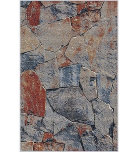 Eliana Home Baskılı, Yıkanabilir Kaymaz Taban Salon Halısı LNA1272 100x150 cm (Gri)