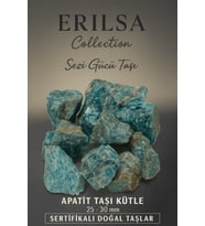 Sertifikalı Apatit Taşı Kütle 25–30 mm Ham Doğal – Sezi Gücü ve Ruhsal Farkındalık Taşı (Çok Renkli)