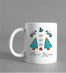Mutlu Yıllar Ho Ho Ho Yılbaşı Kupası Kişiye Öze