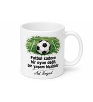 Futbol Severlere Özel Tasarım Kupa Bardak Hediye Porselen Mug