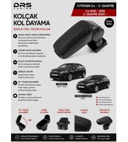 Citroen C4 2010 - 2018 / C-Quatre 2009 - Kolçak Kol Dayama Siyah