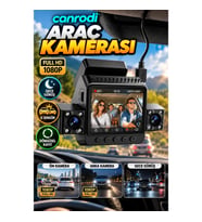 Full HD Ön Arka Araç Kayıt Kamerası – G Sensör, Gece Görüş ve Döngüsel Kayıt