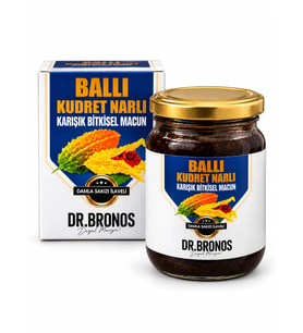 Dr. Bronos Ballı Kudret Narı Macunu – Damla Sakızı İlaveli Karışık Bitkisel Macun