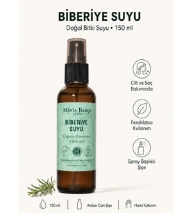 Biberiye Suyu – 150 ml Saf ve Katkısız Biberiye Hidrosolü