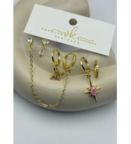 Vip 6'lı Gold Küpe - 25-vip167