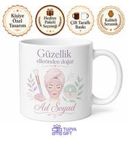 Güzellik Uzmanı Cilt Bakım Maskesi Peeling Epilasyon Pürüzsüz Kupa Hediye