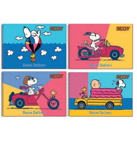 GIPTA SNOOPY SPİRALLİ RESİM DEFTERİ 17X24 15YP. - 7315