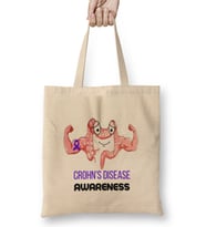 CROHN'S & COLITIS AWARENESS Warrior Unbreakable Bez Çanta Uzun Saplı