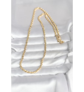 14K Gold Renk Zincir 60 cm Kadın Kolye (CM) (Standart)