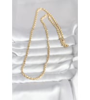 14K Gold Renk Zincir 60 cm Kadın Kolye (CM) (Standart)