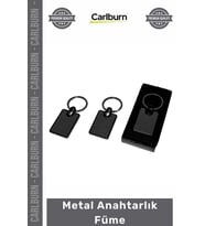 Promosyon Lazer Baskı Logolu Kurumsal Dayanıklı Şık Tasarım Hediyelik Paslanmaz Metal Anahtarlık