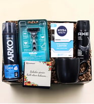 Arko Men Tıraş Köpüğü & Tıraş Bıçağı & Tıraş Sonrası Losyon & Erkek Deodorant & Siyah Kupa Hediye Seti