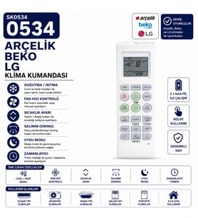 Arçelik Beko LG Klima Kumandası