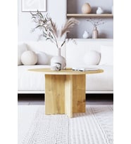 Orta Sehpa, İskandinav Stil, Bohem, 72 cm - Safir Meşe
