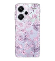 PrintiFy Xiaomi Redmi Note 13 Pro Plus Uyumlu Kamera Korumalı Floral Pudra Tasarımlı Kılıf