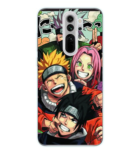 Xiaomi Redmi Note 8 PRO Uyumlu Naruto Tasarımlı Şeffaf Telefon Kılıfı