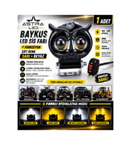 BAYKUŞ LED SİS FARI ÇAKARLI 4 FONKSİYON ÇİFT RENK SARI-BEYAZ MOTO-OFFROAD-SUV-İŞ MAKİNESİ AÇMA KAPAMA ANAHTARLI