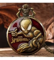 Kişiye Özel Marvel Spiderman Quartz Steampunk Vintage Köstekli Saat