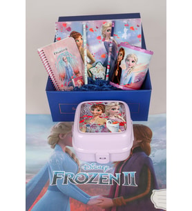 DEKOMUS LİSANSLI ÖZEL KUTULU FROZEN KIRTASİYE ve YEMEK SETİ