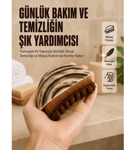 Banyo Masaj Fırçası Yumuşak Kıllı Ergonomik Vücut Temizleme Fırçası