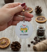 Kişiye Özel Öğretmene Hediye Anahtarlık Öğretmenler Günü Hediyesi (Bej)