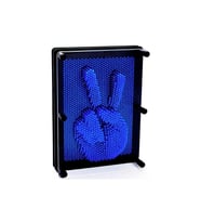 Klon El Modeli 3d Heykel Çerçeve Oyuncak Sihirli iğneli Eğitici Hayal Geliştirici Pinart 20*15cm (Mavi)