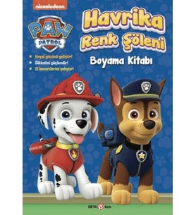 Paw Patrol Havrika Renk Şöleni Boyama Kitabı