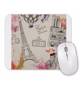 Paris Eyfel Kulesi Uçan Balon Mouse Pad