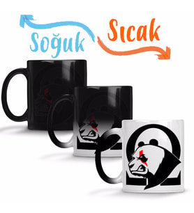 Panda Kratos Sihirli Kupa Bardak Porselen