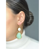Kadir Jewellery 22 Ayar Altın Kaplama Kadın Sallantılı Küpe -El İşçiliği Ve Hipoalerjenik Küpe
