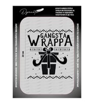 Gangsta Wrappa Siyah Beyaz Iron Press Tekstil Ütü İle Yapışan Transfer Baskı Kağıdı DTF BASKI