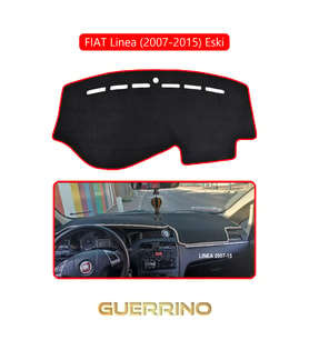 FIAT Linea  2007-2015 Modellerine Uygun ESKİTORPİDO KORUMA HALISI KIRMIZI KENAR