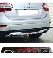Renault Fluence Siyah Difüzör Difizör Kare Egzoz Görünüm Reflektörlü