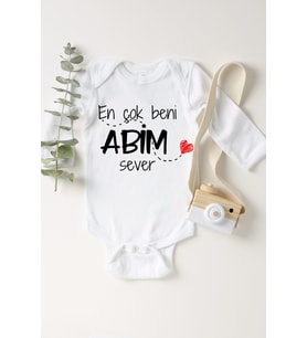 Abim Sever Uzun Kol Çıtçıtlı Bebek Body