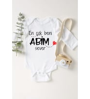 Abim Sever Uzun Kol Çıtçıtlı Bebek Body