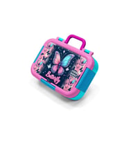 CORAL HIGH 39149 KIDS PASTEL RENKLİ KELEBEK DESENLİ 2 BÖLMELİ PASLANMAZ ÇELİK YEMEK KABI