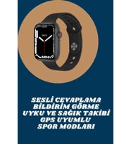Akıllı Saat Tema Değiştirme Uyku Sağlık Takibi Sesli Asistan Bildirim Görme