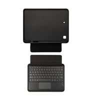 Lexroo iPad 10.2 2021 (9.Nesil) Border Keyboard Bluetooh Bağlantılı Standlı Klavyeli Tablet Kılıfı - Siyah
