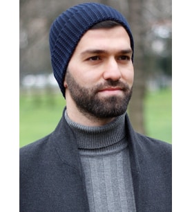 Lacivert Örme Bere 7563