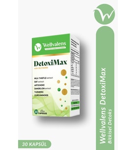 DetoxiMax 30 Kapsül  Devedikeni, Enginar & Zerdeçal İçeren Bitkisel Takviye