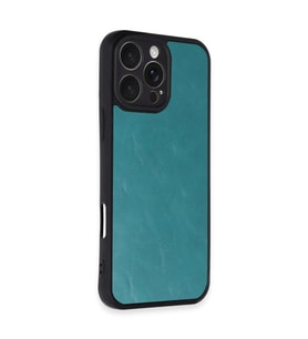 İphone 16 Pro Max Kılıf Aras Deri Kapak - Açık Yeşil