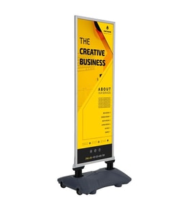 Wind Pro Slim Gri Kaldırım Panosu